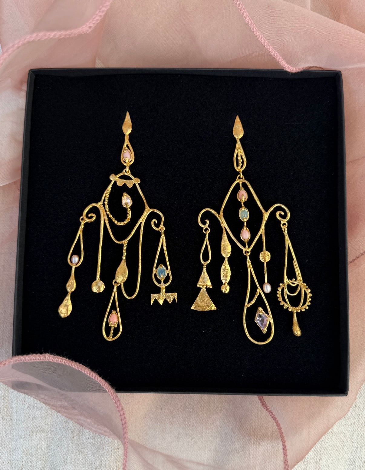 The Pierrot's Echo Earrings - One Of A Kind