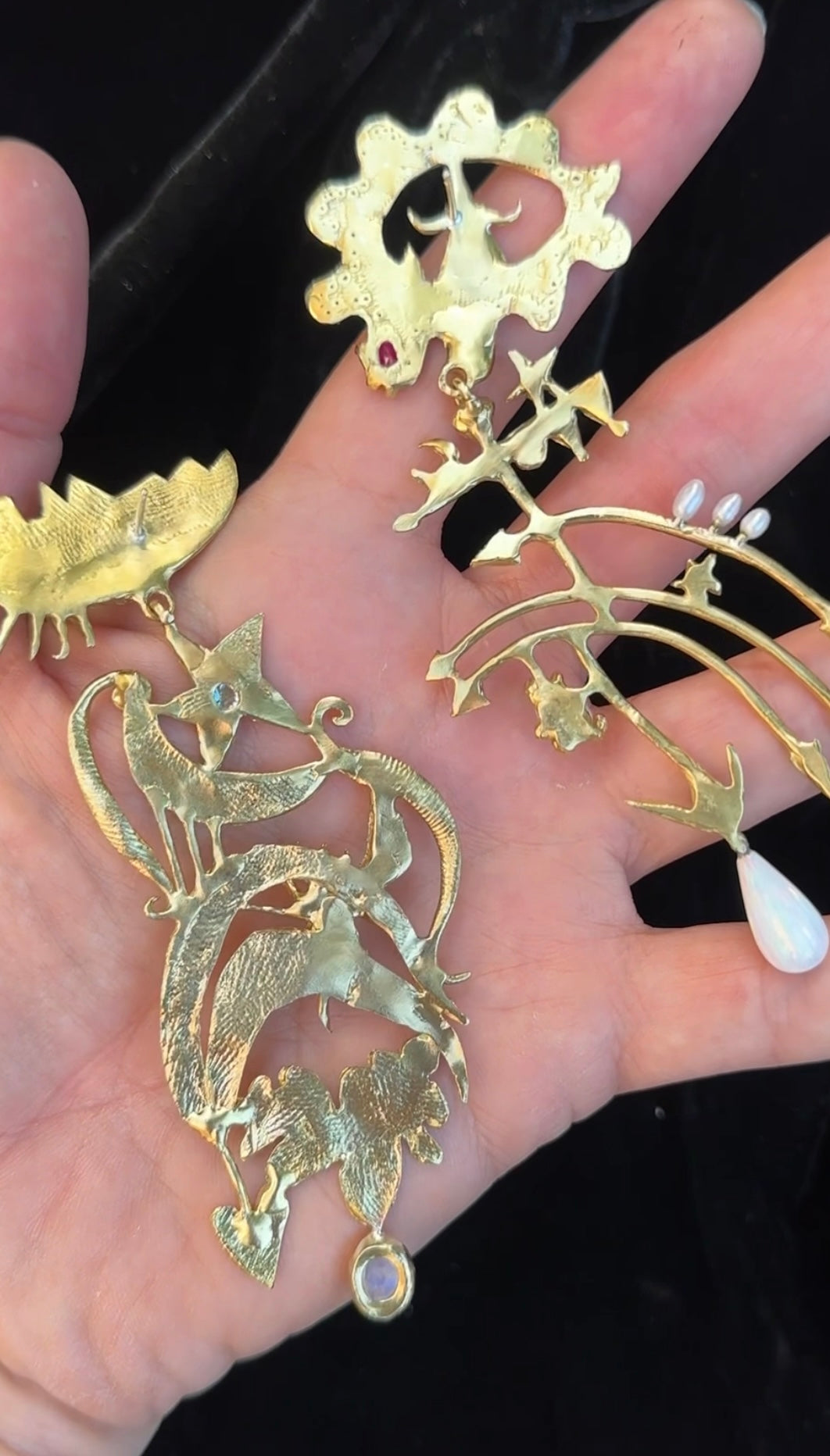 The Celestial Fiction Earrings - One Of A Kind