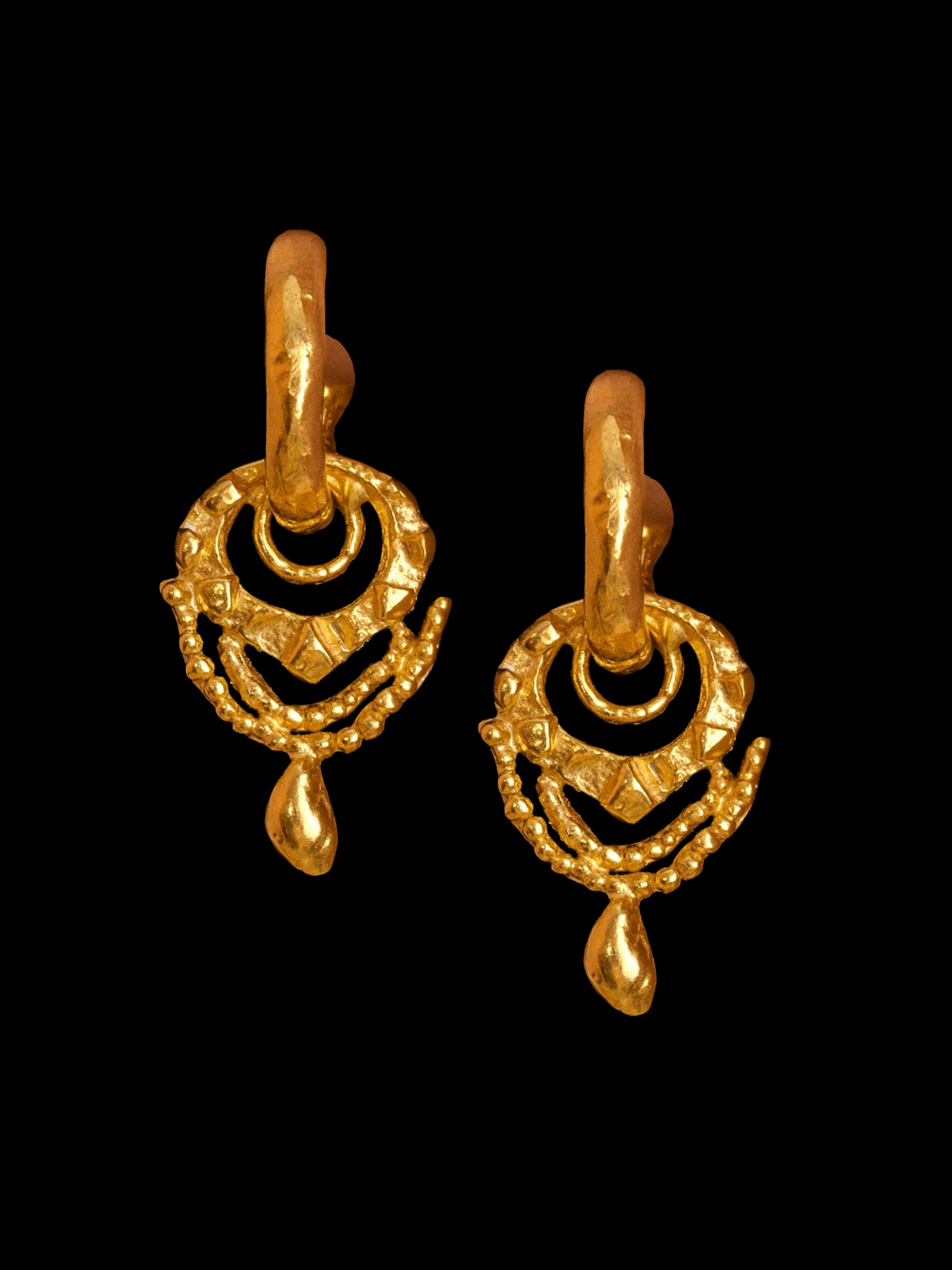 The Rope Of Pearls Hoops